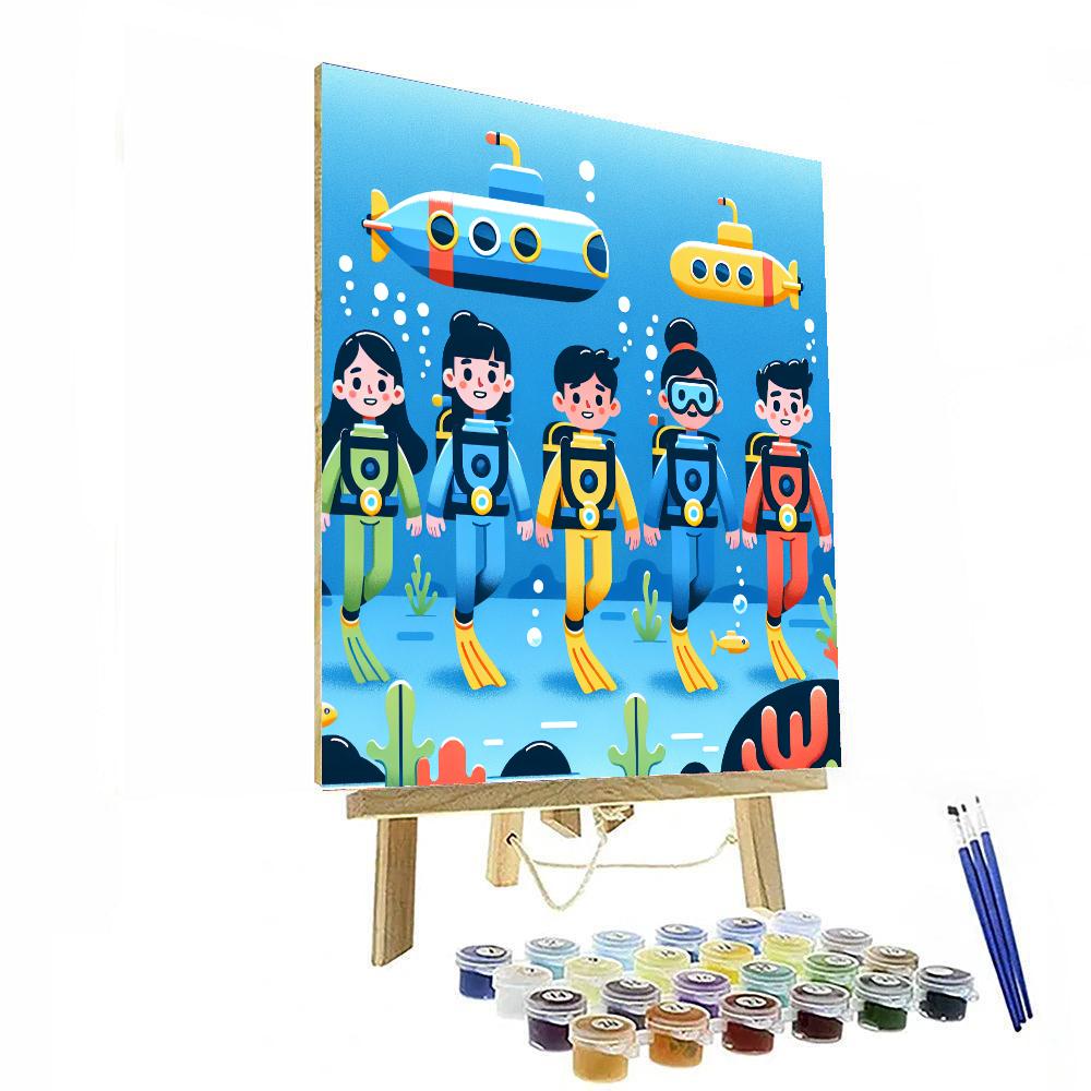 Undersea Explorer's Voyage Paint By Numbers Art