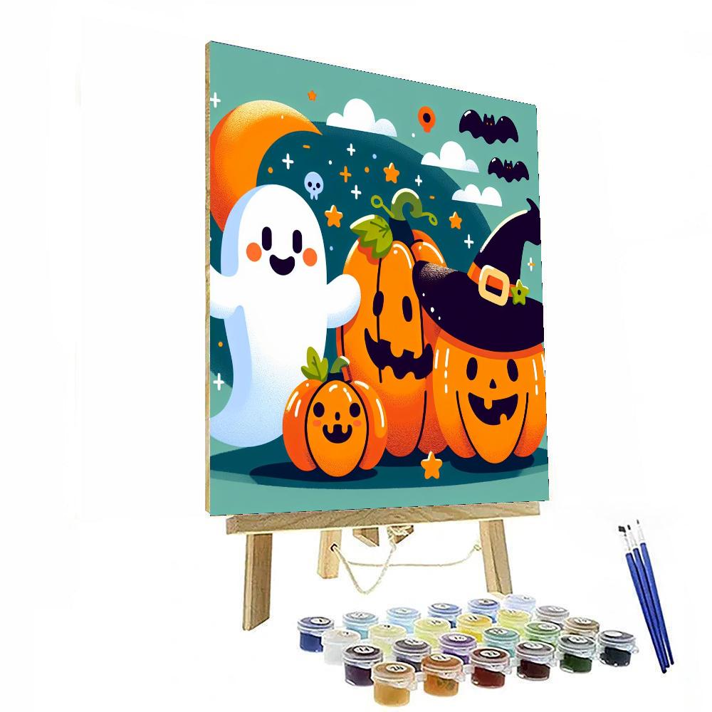 Fun Halloween Characters Paint By Numbers