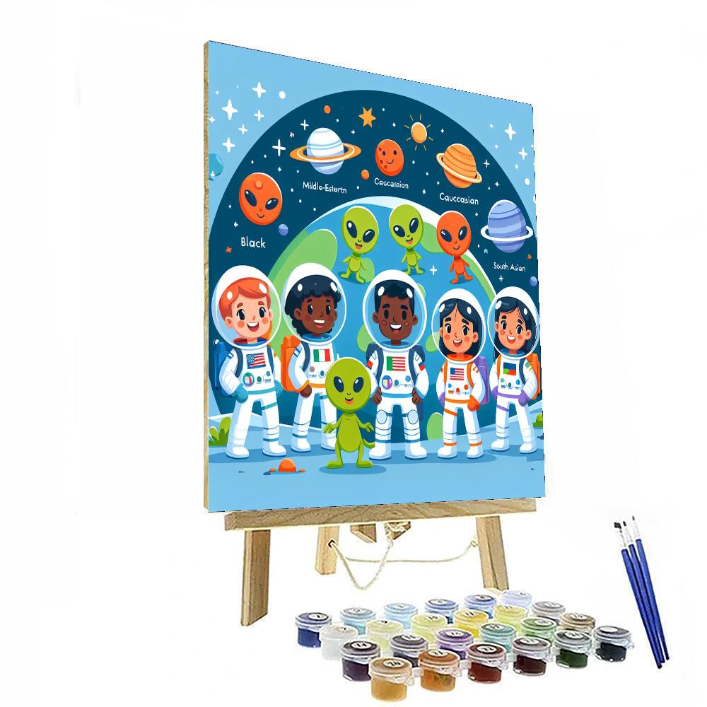 Stellar Explorers Number Painting