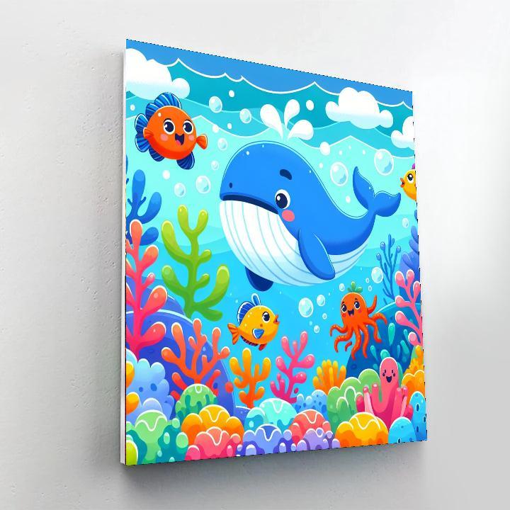 Happy Ocean Adventures Paint By Numbers Art