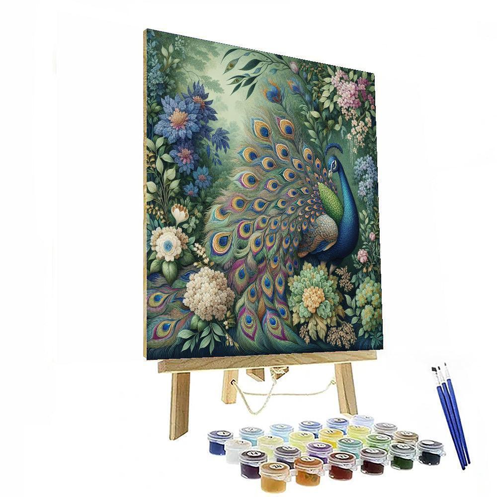 Elegant Peacock Dance Paint By Numbers Kits