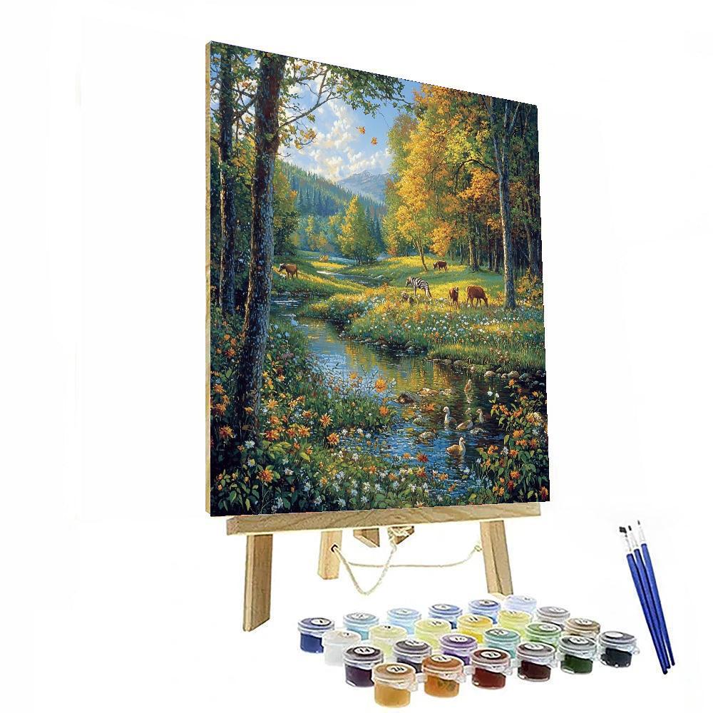 Robert Bateman Inspired Majestic Wildlife Escape  Paint By Numbers