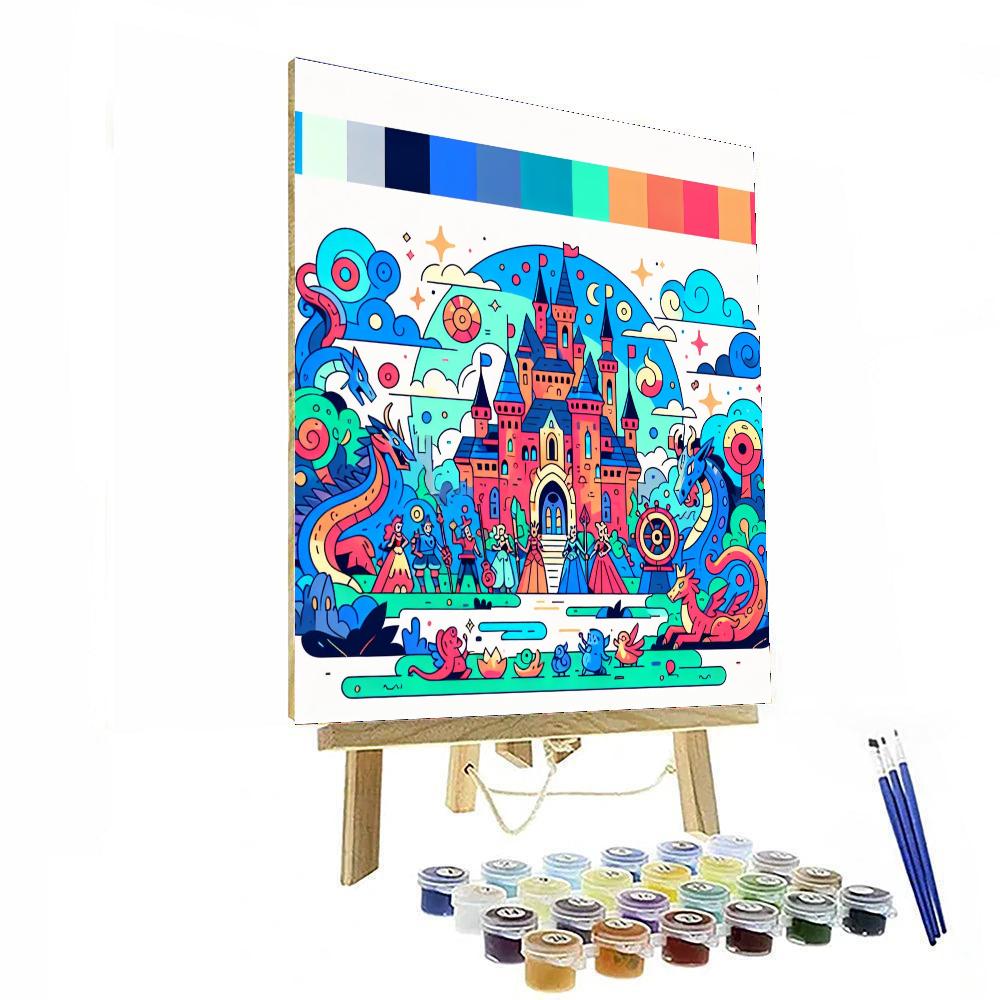 Castle Of Magic And Spells Paint By Numbers Art