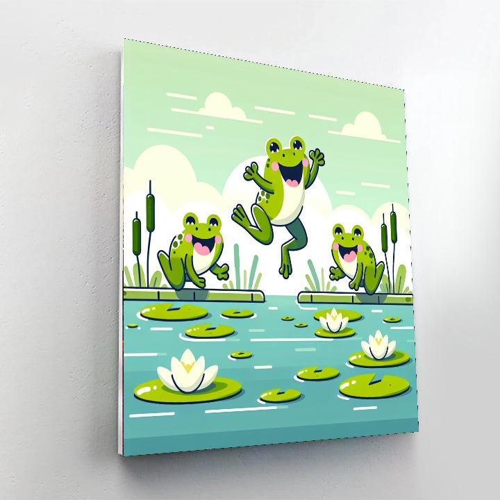 Hopping Frog's Pond Party Paint By Color