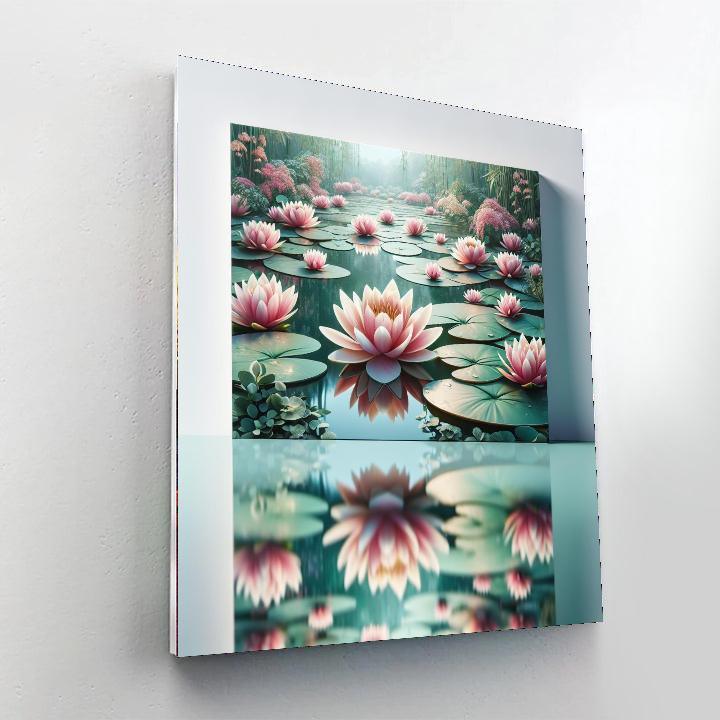 Crystal Water Lily Haven DIY Paint By Numbers