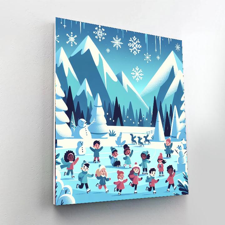 Winter Ice Wonderland Paint By Numbers