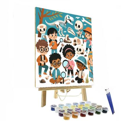 Dino Adventure Excavation Number Painting