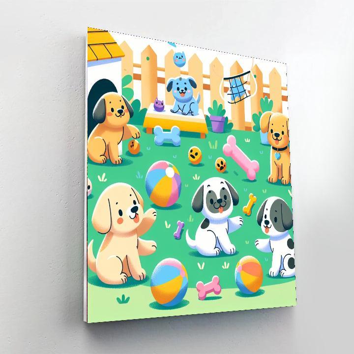 Cuddly Puppy Pals Painting By Numbers Kit