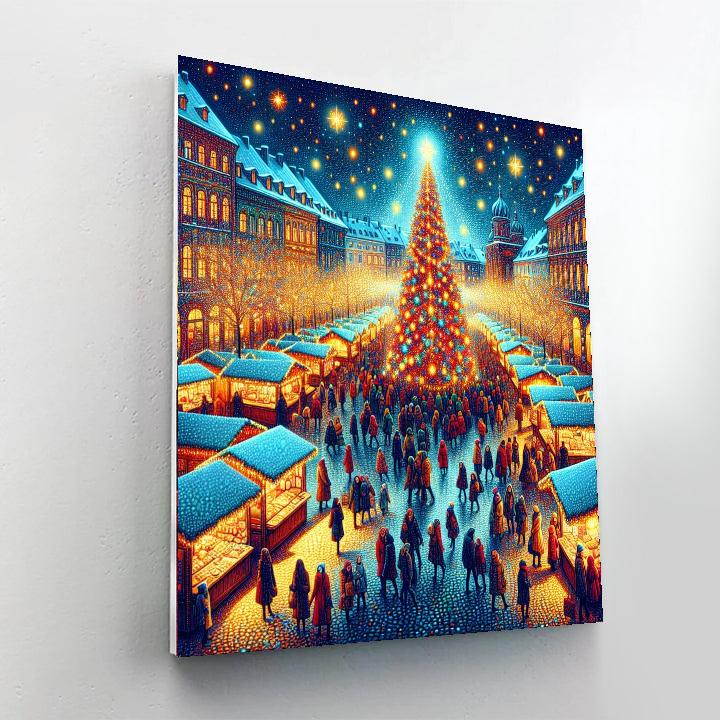 Toronto Christmas Market - Canada Number Painting