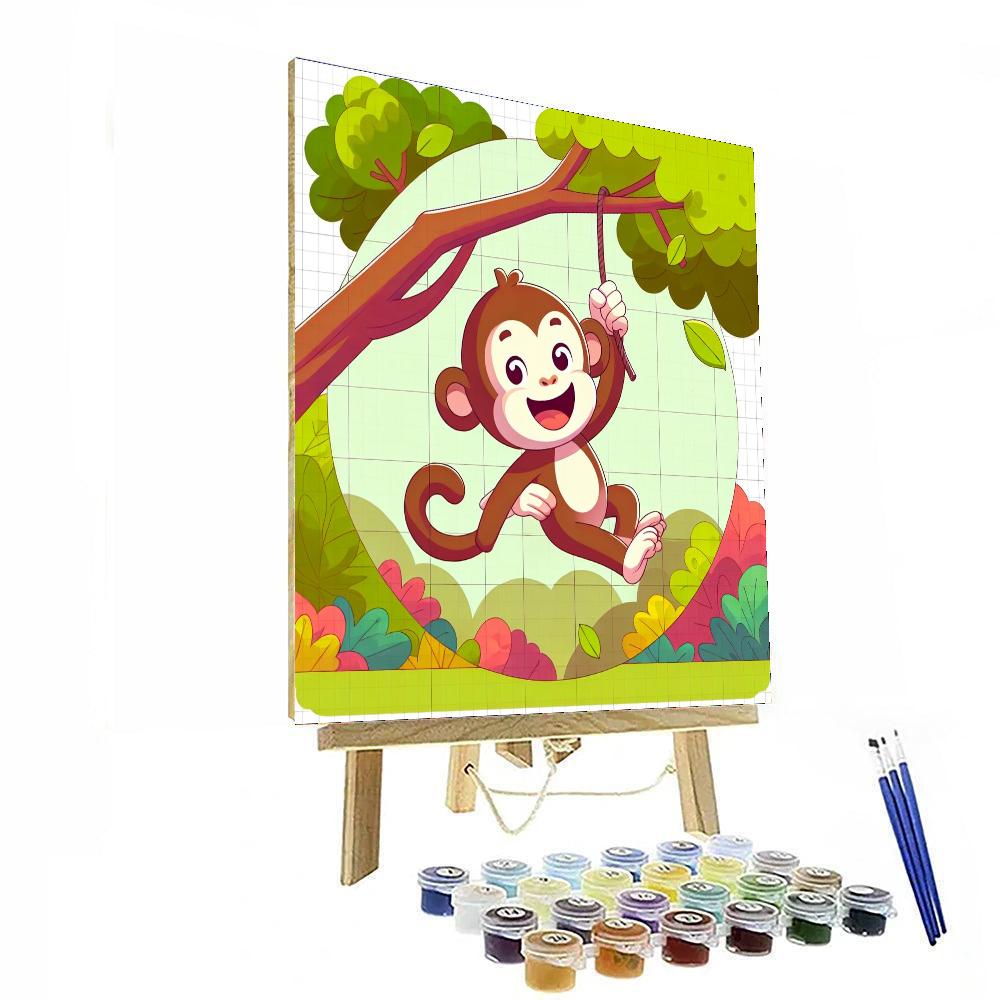 Playful Monkey Paint By Numbers Kits
