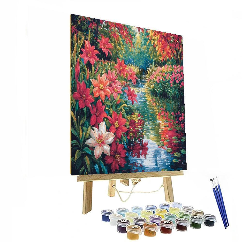 John Singer Sargent Inspired Floral Reflections  Paint By Color