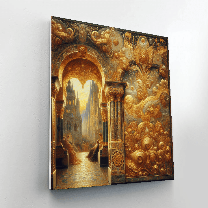 Klimt's Golden Enigma Paint By Color