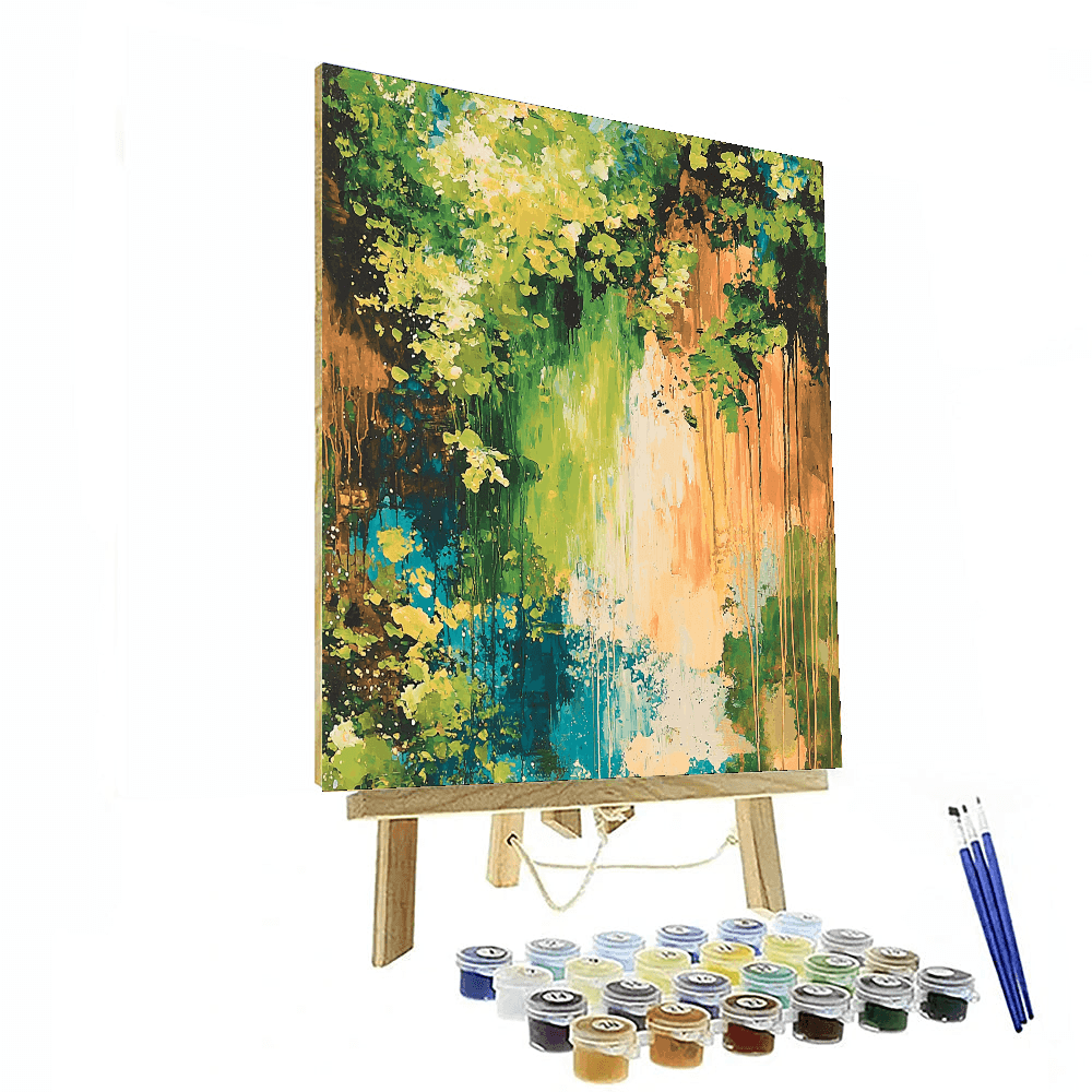 Jackson Pollock Inspired Abstraction In Nature  Paint By Numbers Kits
