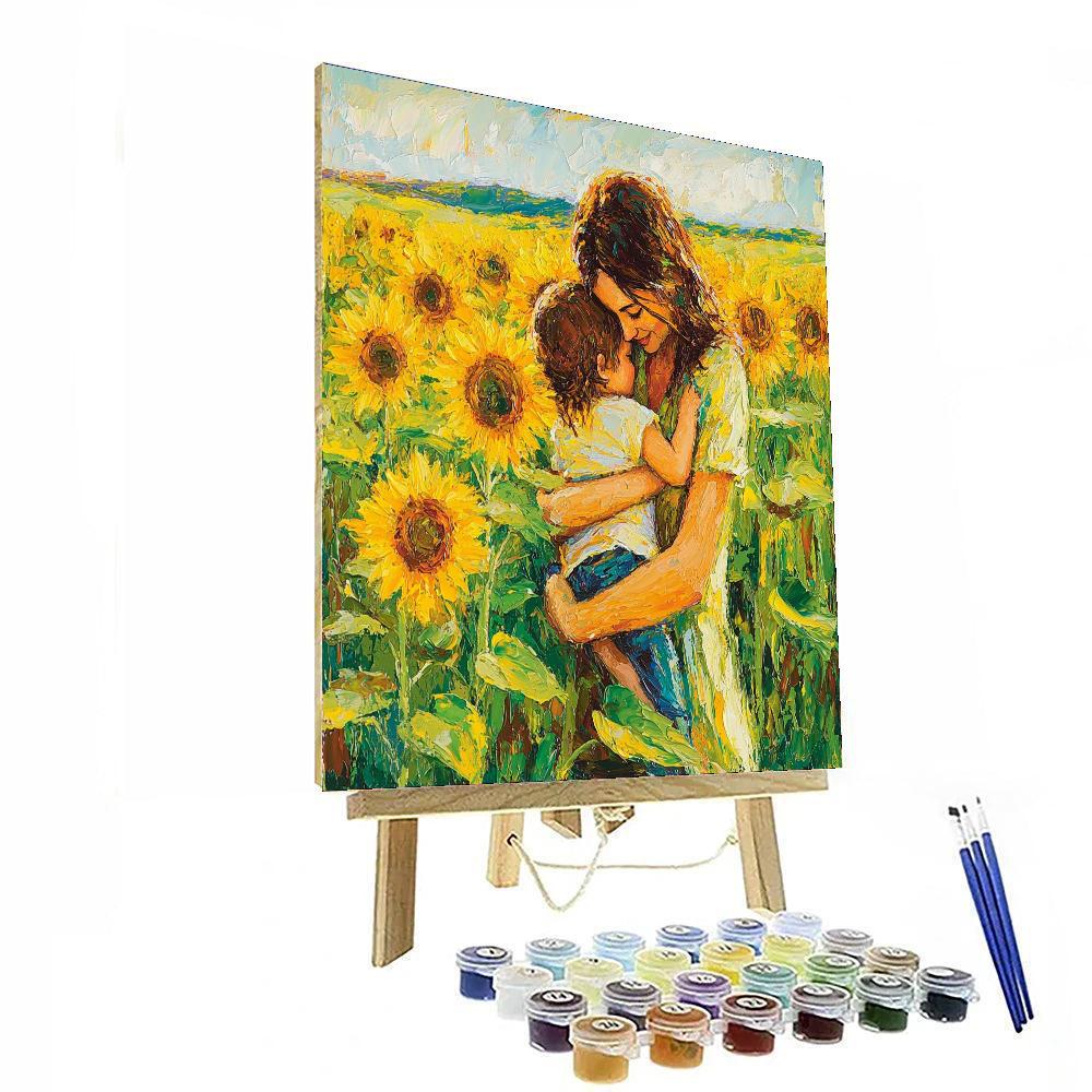 Mother’s Warm Embrace Number Painting