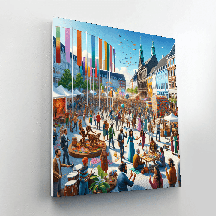 Aarhus Festival - Denmark Painting By Numbers Kit