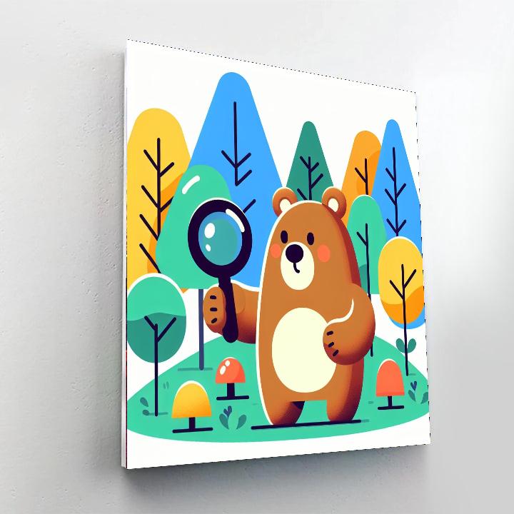 Eco Explorer Bear Number Painting