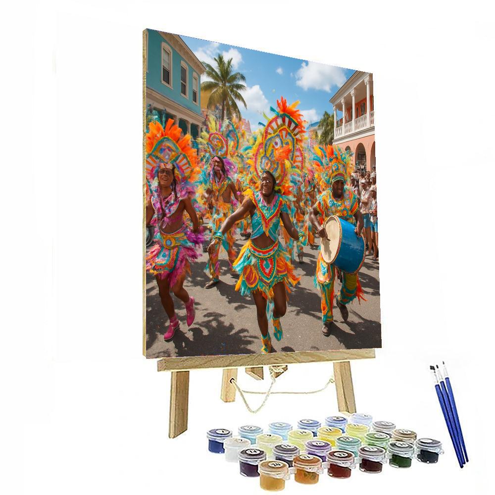 Junkanoo Parade - The Bahamas Paint By Numbers Art