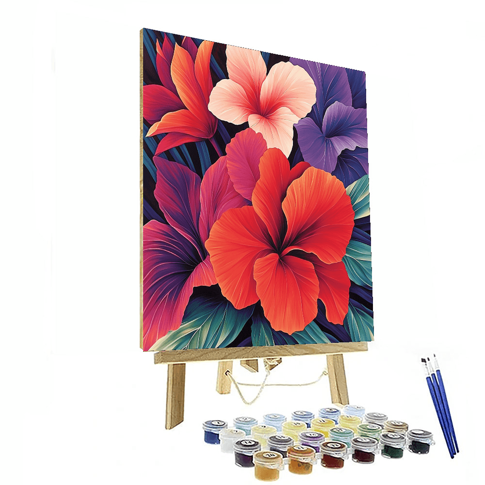 Georgia O'Keeffe Inspired Floral Rhapsody  Paint By Color