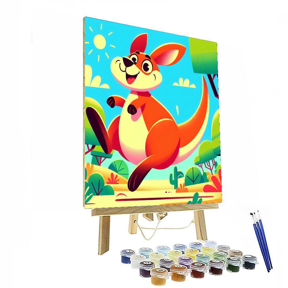 Adventure Kangaroo Painting By Numbers Kit