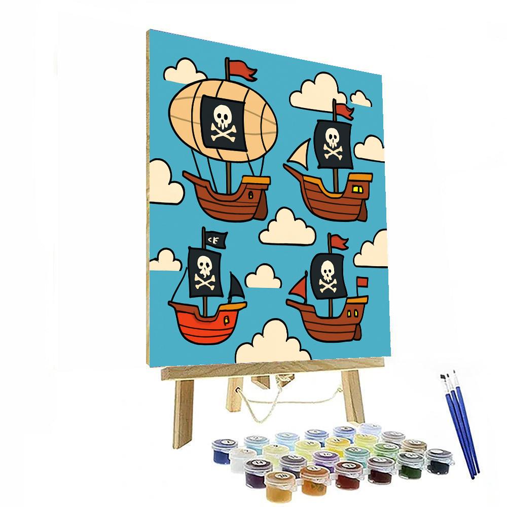 Adventurous Sky Pirates DIY Paint By Numbers