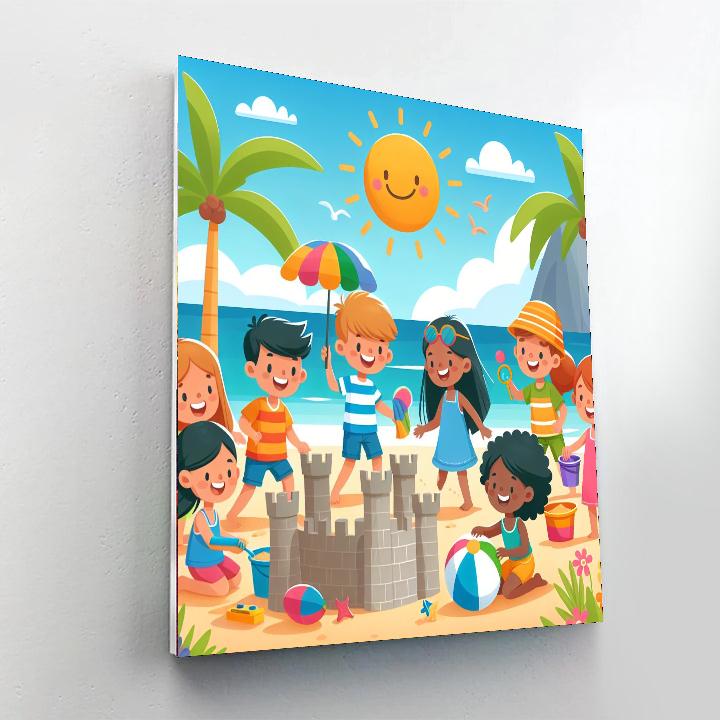 Cheerful Summer Day Numbered Painting Kits