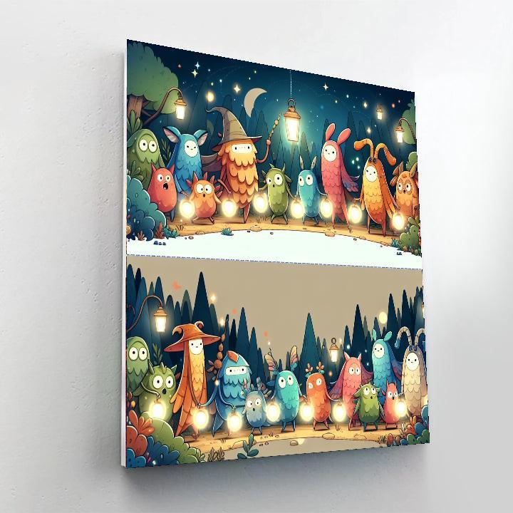 Fantasy Forest Parade Paint By Numbers