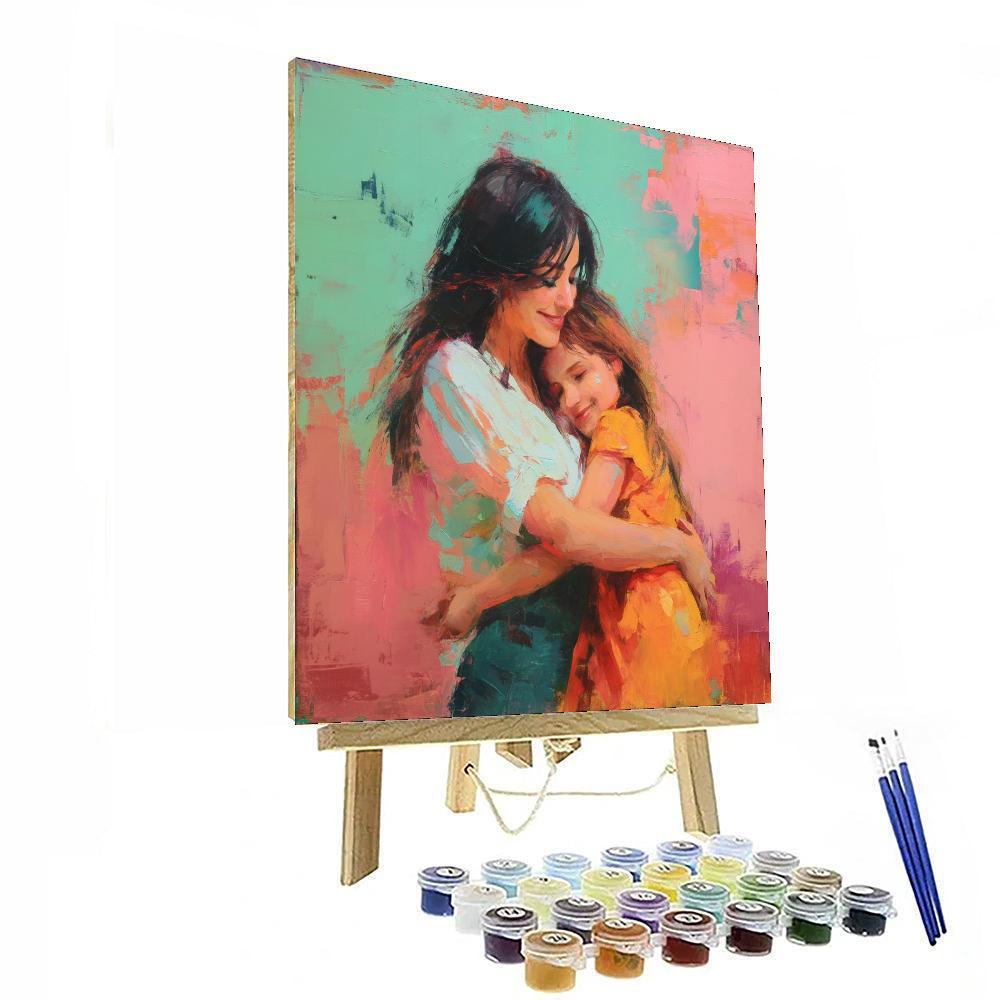 A Soft Hug From Mom Paint By Numbers Art
