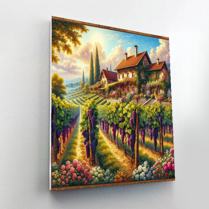Classic Vineyard Escape Paint By Numbers Art