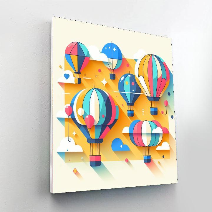 Ballooning Adventure Painting By Numbers Kit