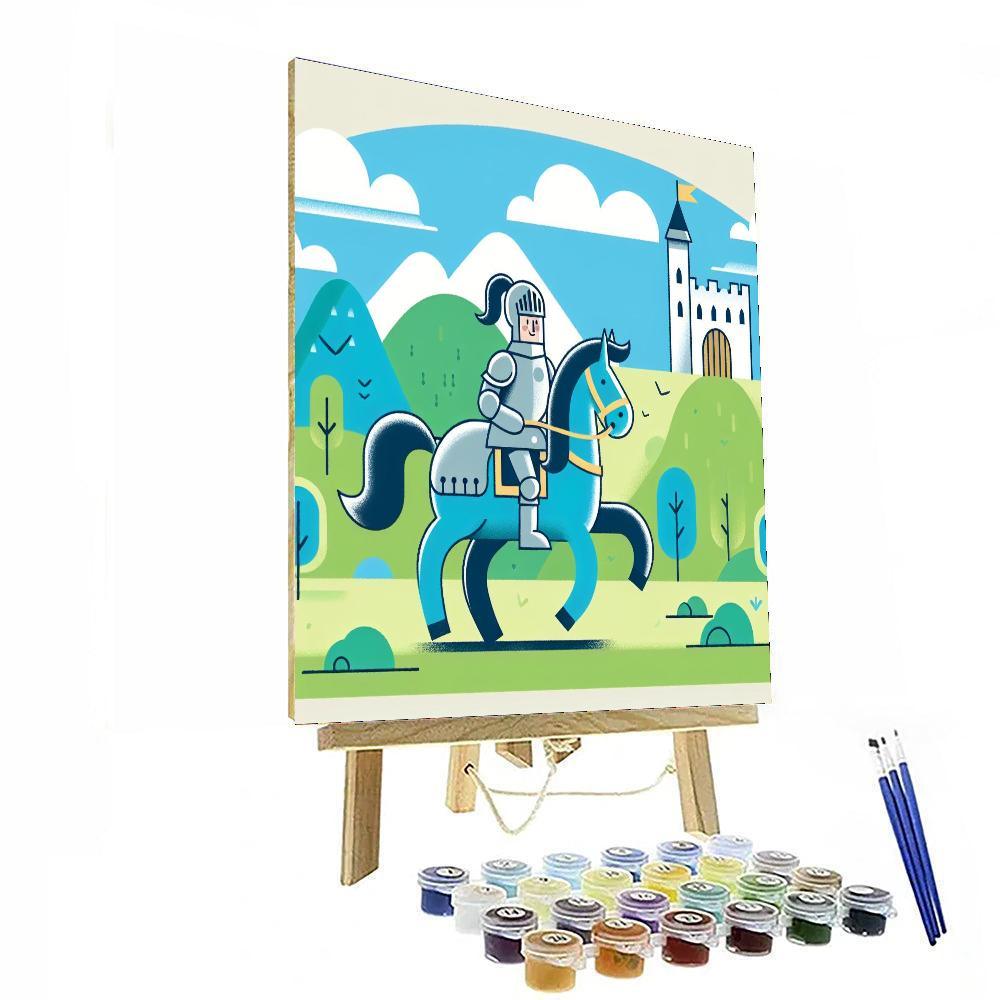 Courageous Knight's Quest Paint By Color