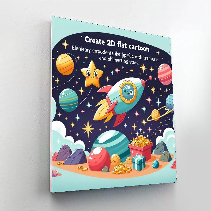 Galactic Treasure Adventure Numbered Painting Kits