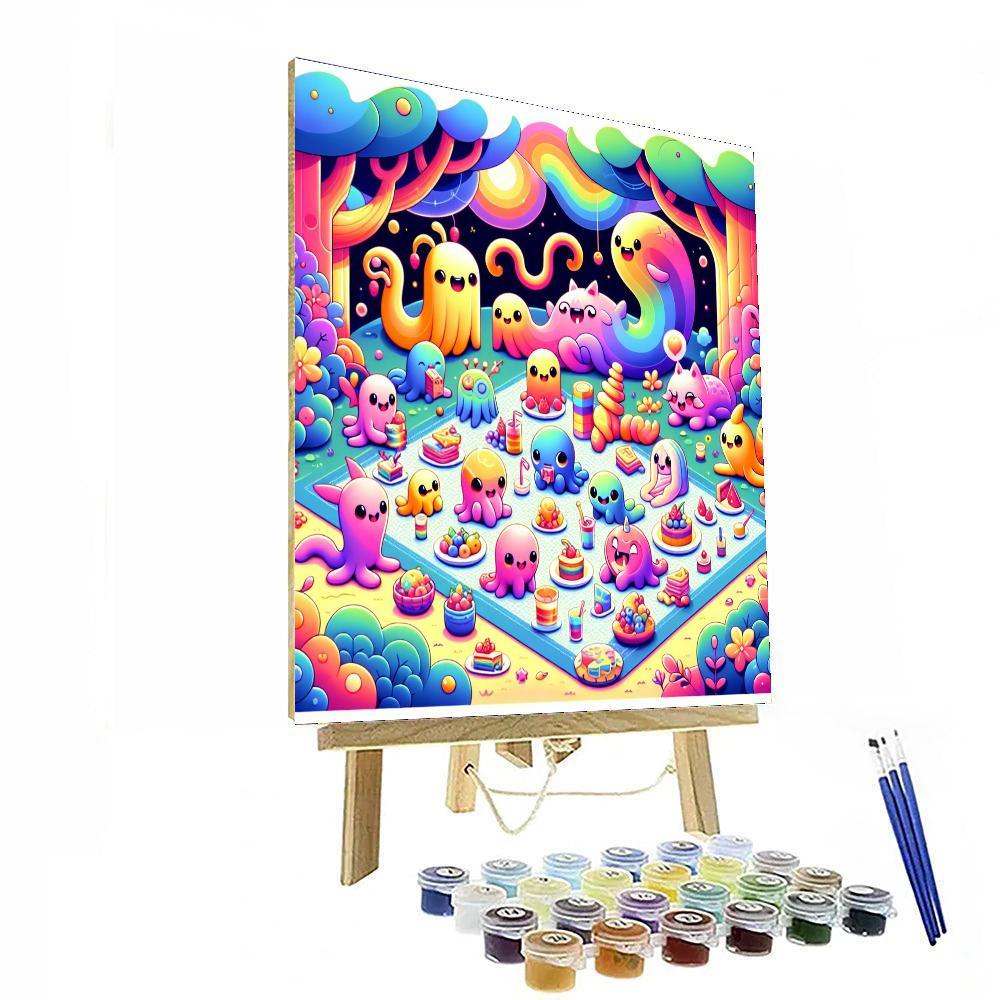 Mysterious Monsters Paint By Numbers Art