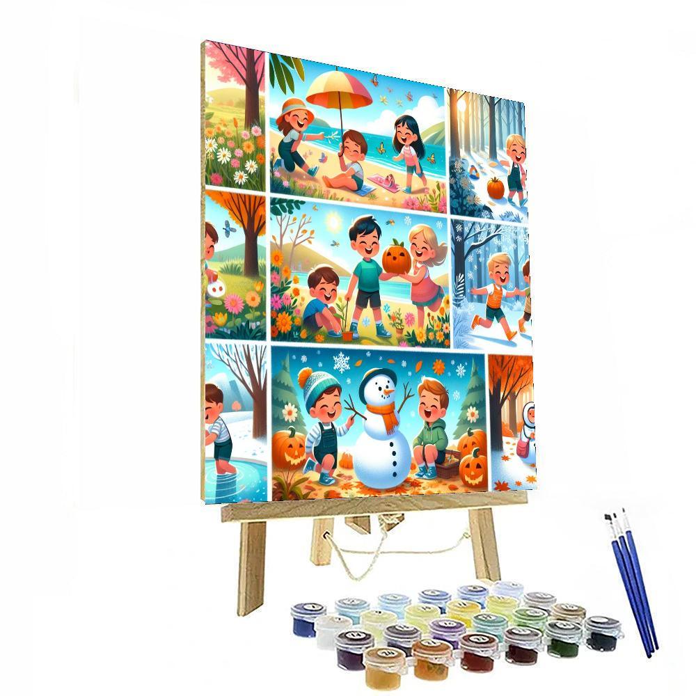 Charming Seasonal Celebrations Number Painting