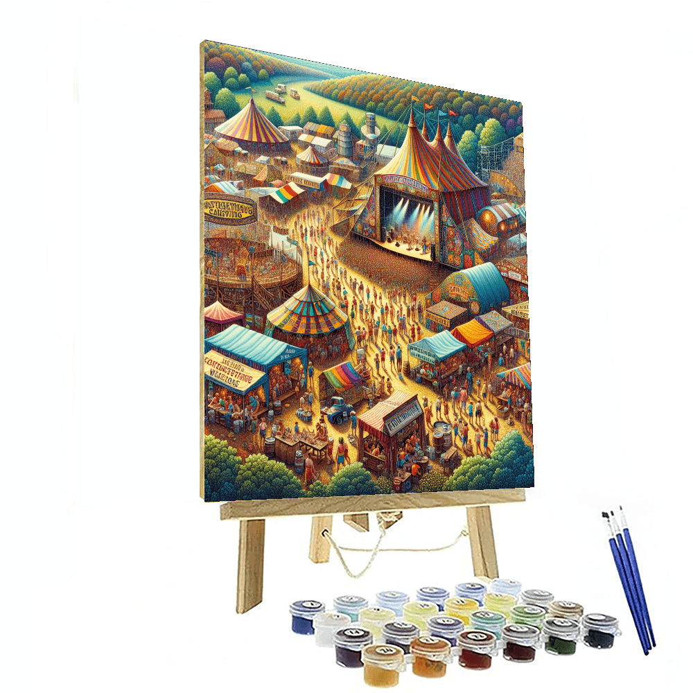 Bonnaroo Music Festival - Usa Painting By Numbers Kit