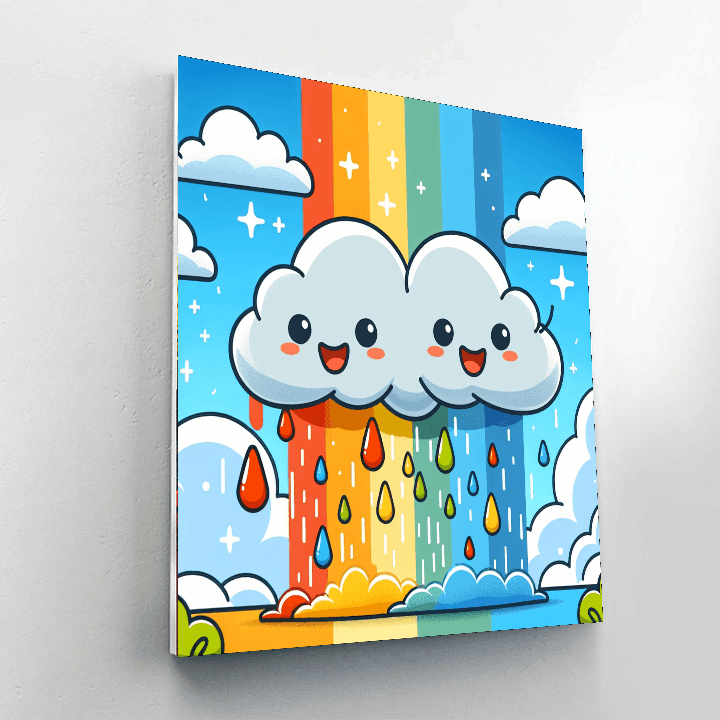 Cuddly Cloud Friends Paint By Number