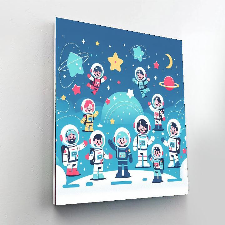 Space Rangers And The Cosmic Quest Painting Number Kit