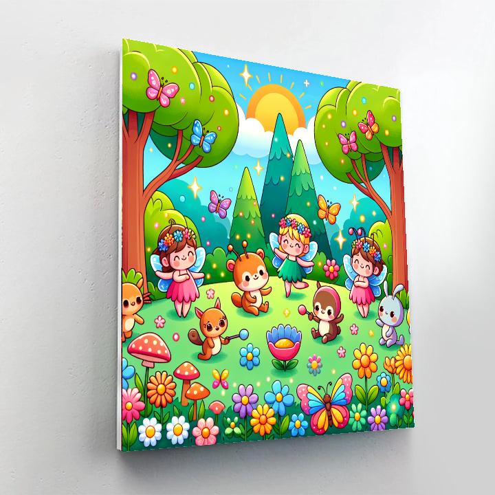 Enchanted Garden Of Friends Paint By Numbers Kits