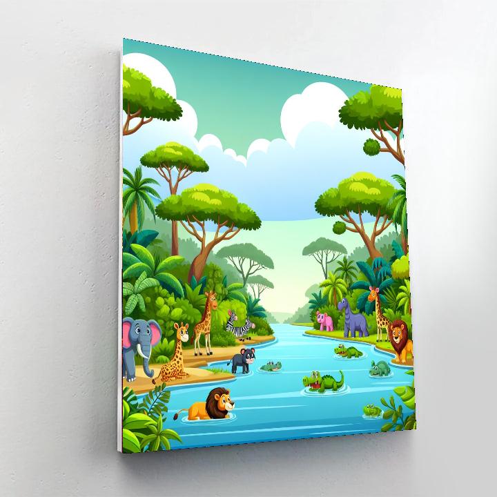 Safari Jungle Retreat Paint By Number