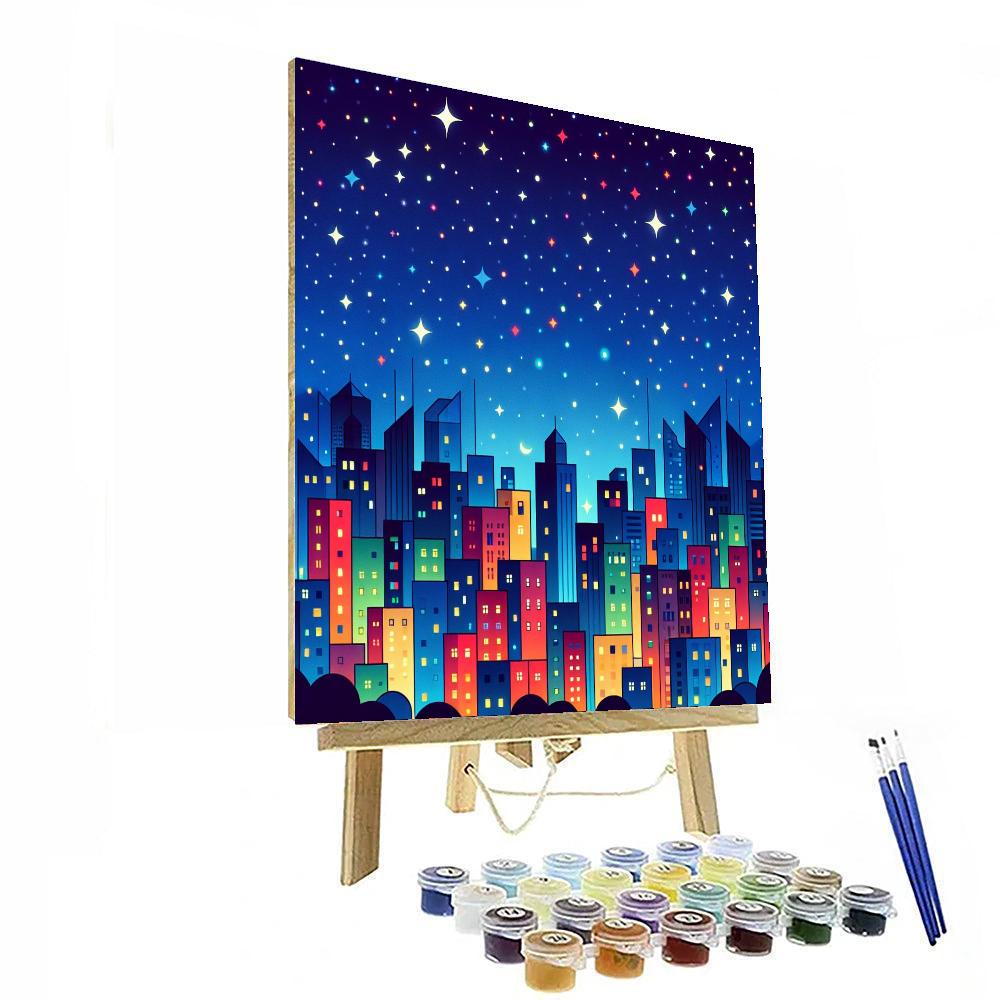 Starry Night Skylines Painting By Numbers Kit