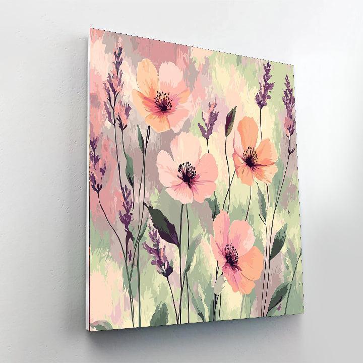 Leonardo Da Vinci Inspired Breeze Over Blossoms  Paint By Number