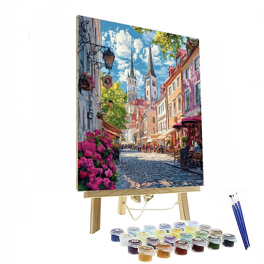 Tallinn Old Town - Estonia Paint By Number