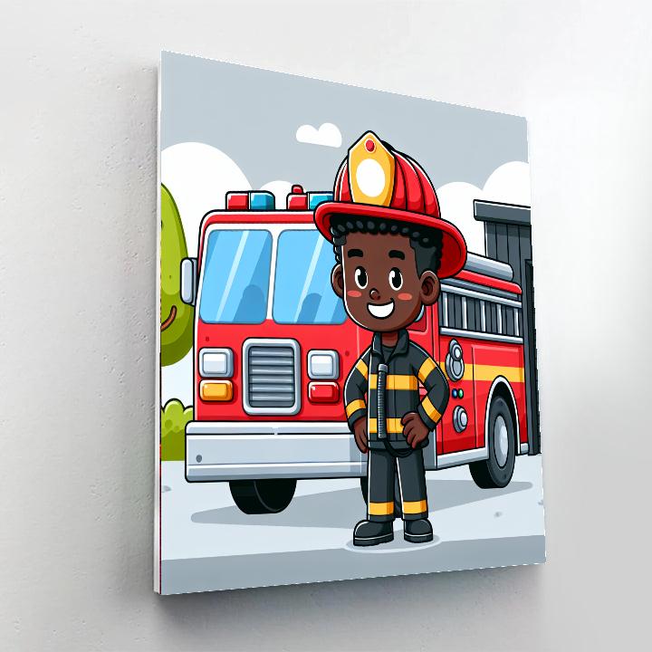 Fantastic Firefighter Painting By Numbers Kit