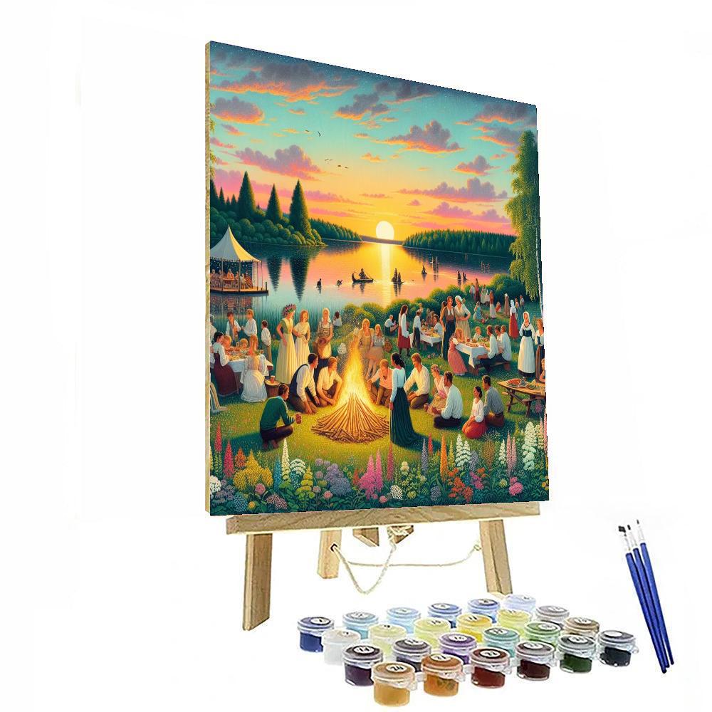Juhannus Festival Paint By Numbers Art