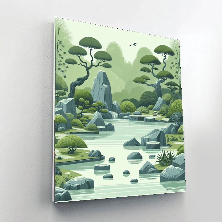 Zen Retreat Paint By Numbers Art