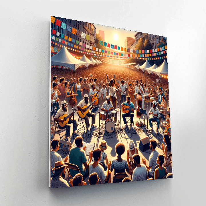 Fête De La Musique - France Paint By Numbers Art