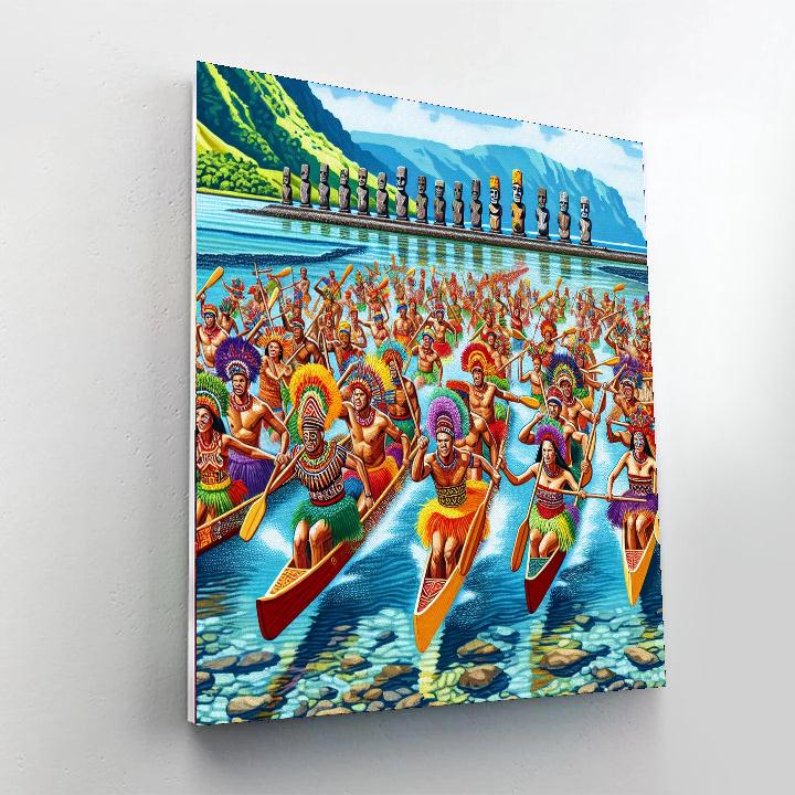 Easter Island Tapati Festival - Chile DIY Paint By Numbers