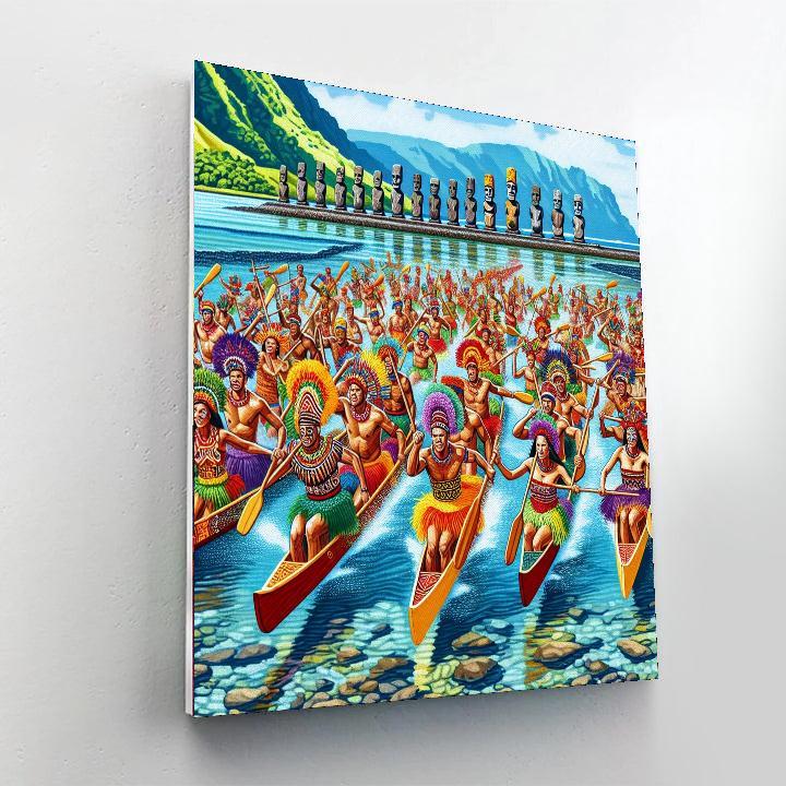 Easter Island Tapati Festival - Chile DIY Paint By Numbers