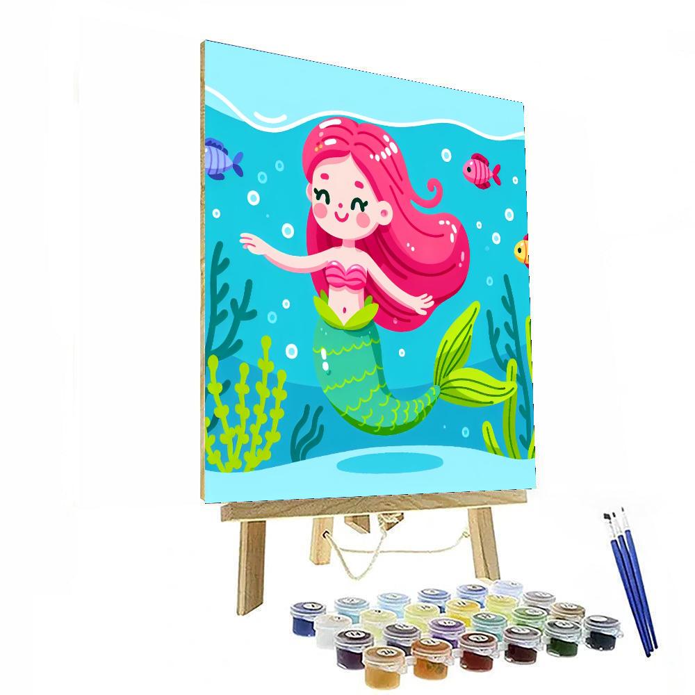 Dazzling Mermaid Painting By Numbers Kit