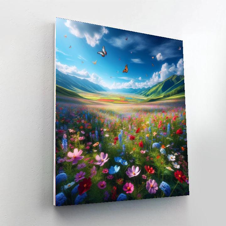 Wildflower Field Bliss Painting By Numbers Kit