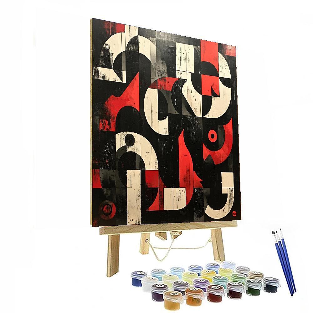 Banksy Inspired Cognitive Dissonance  Paint By Color